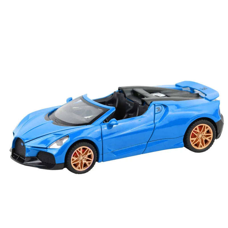 Bugatti Mistral - Light, Sound with Openable Doors, 1:32 Scale (Blue) — image 1