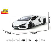 Lamborghini Daniel Street - Light, Sound with Openable Doors, 1:24 Scale (White) — image 4