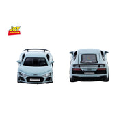 Audi R8 Pullback Toy Car - Light, Sound with Openable Doors, 1:32 Scale (Blue) — image 3