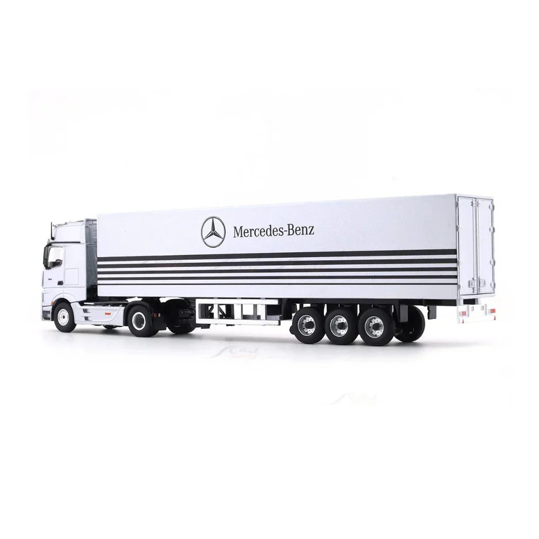 Mercedes-Benz Actros Container Truck Classic Edition, 1:64 Scale (Silver) — image 3