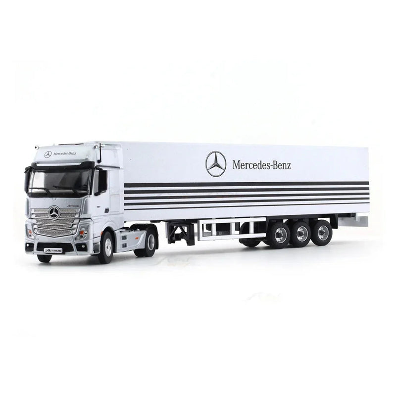 Mercedes-Benz Actros Container Truck Classic Edition, 1:64 Scale (Silver) — image 1