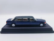 *HEC 2026* Mercedes S-Class W126 44" Limosine Trasco 1000SEL, 1:64 Scale (Blue) — image 5