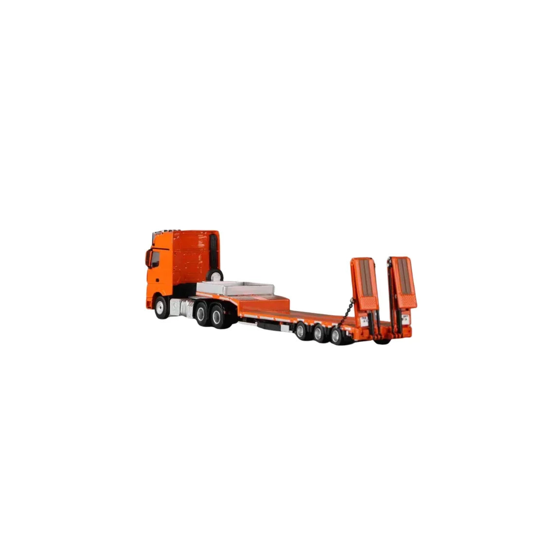 Mercedes-Benz - Flatbed Transport Trailer, 1:64 Scale (Orange) — image 3