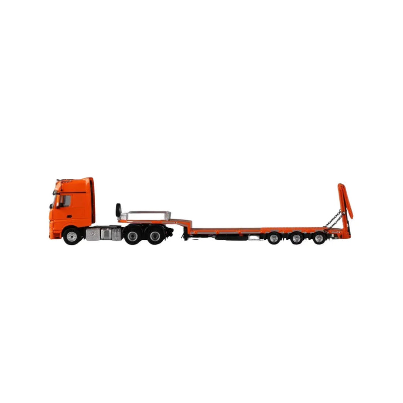 Mercedes-Benz - Flatbed Transport Trailer, 1:64 Scale (Orange) — image 1