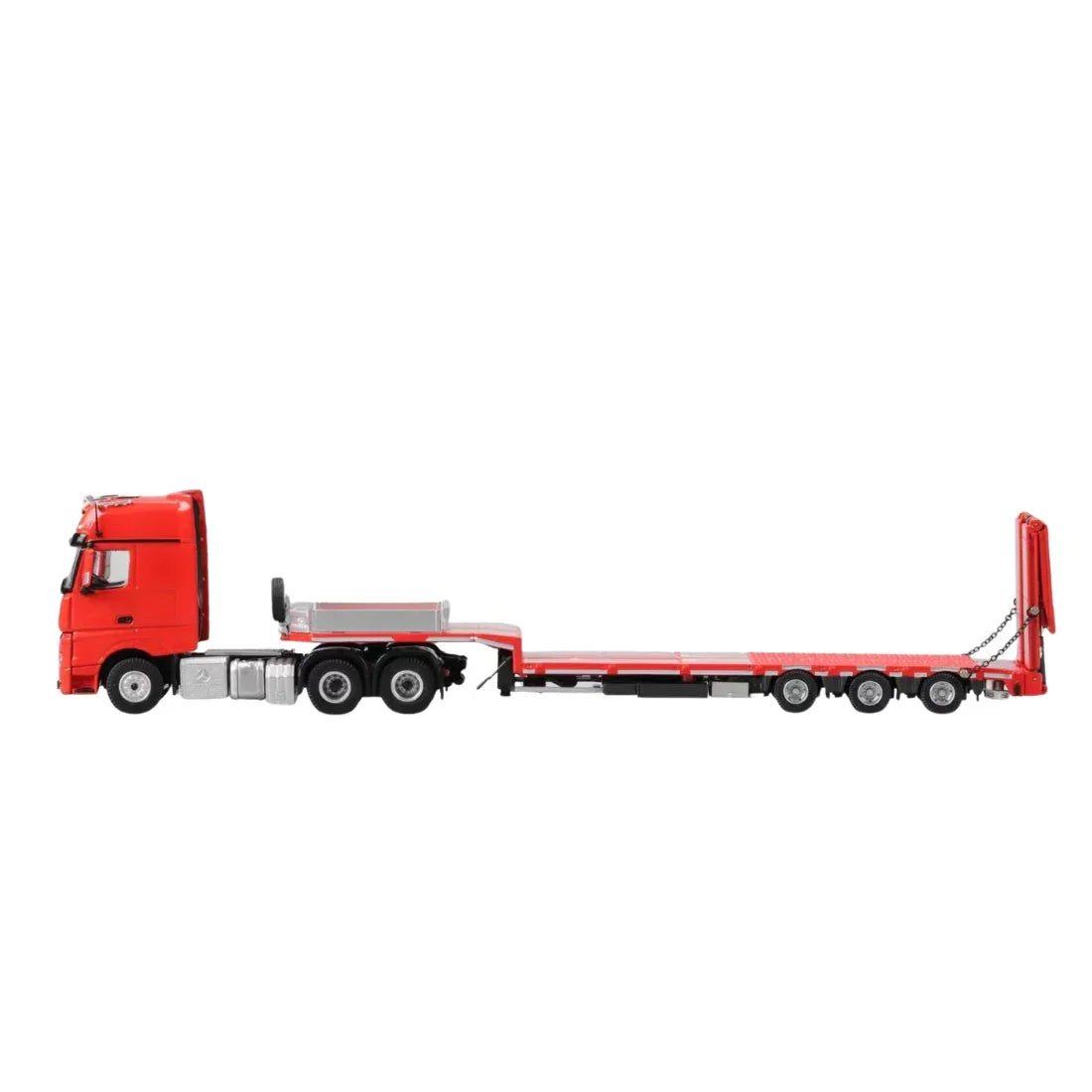 Mercedes-Benz - Flatbed Hauler Trailer, 1:64 Scale (Red) — image 2