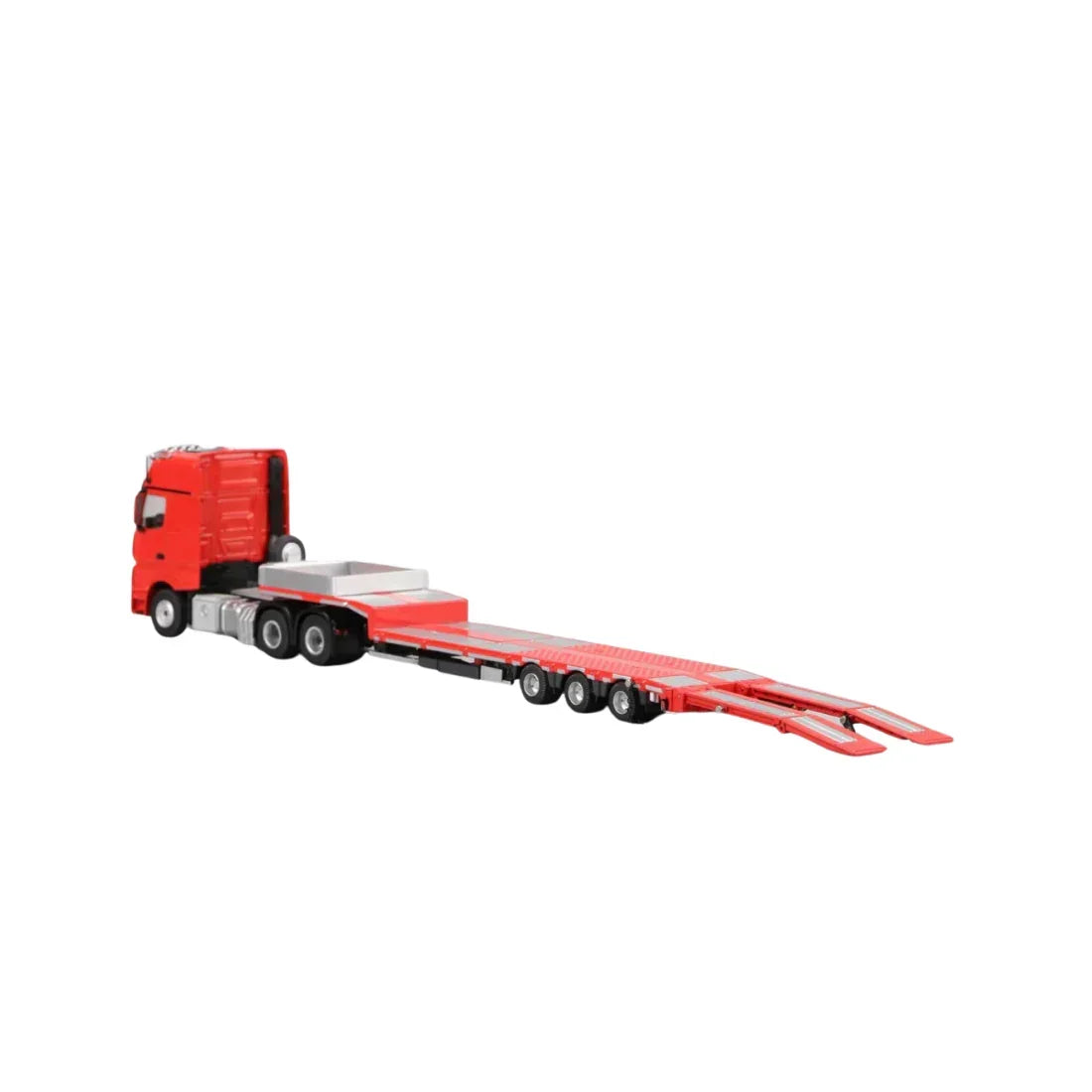 Mercedes-Benz - Flatbed Hauler Trailer, 1:64 Scale (Red) — image 3