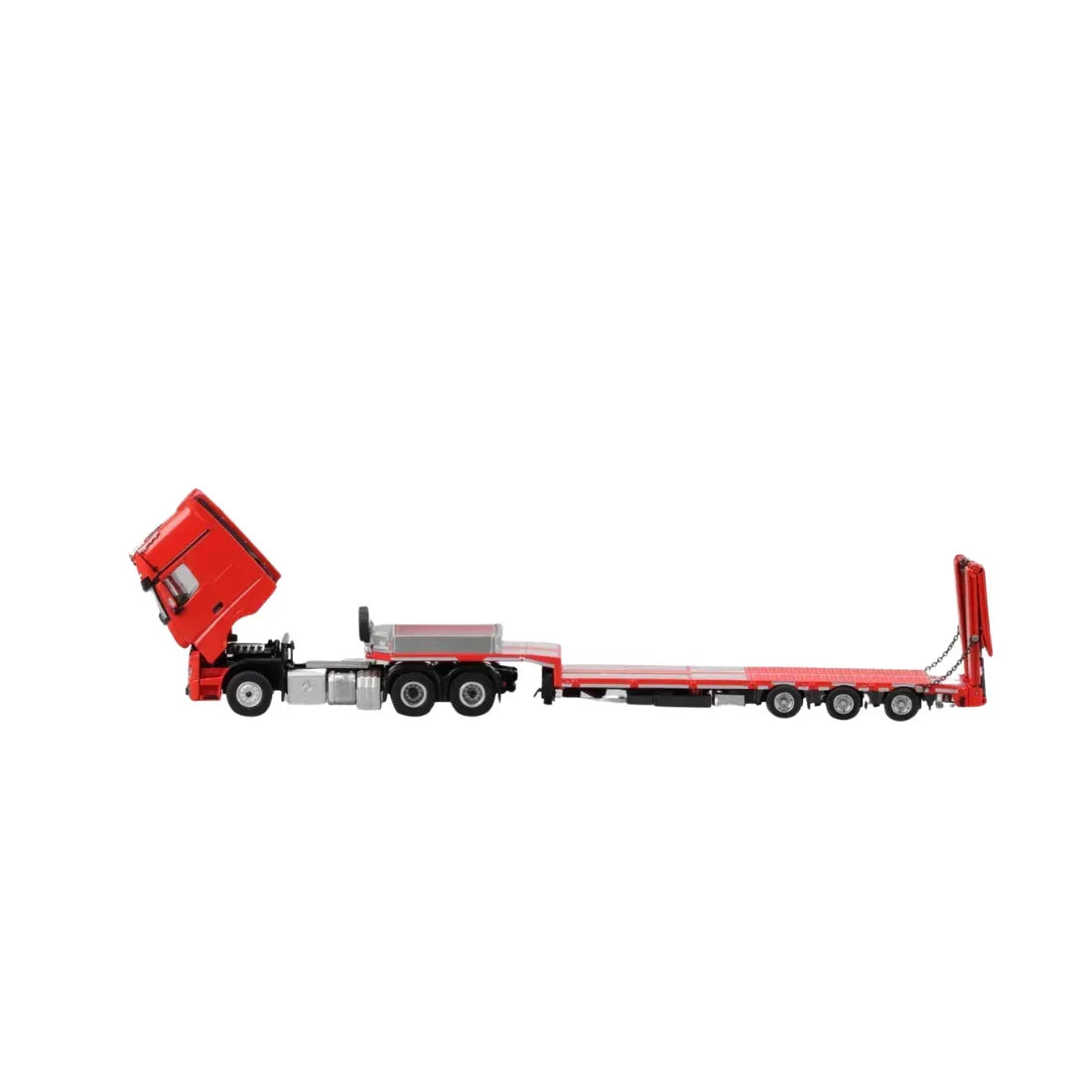 Mercedes-Benz - Flatbed Hauler Trailer, 1:64 Scale (Red) — image 4
