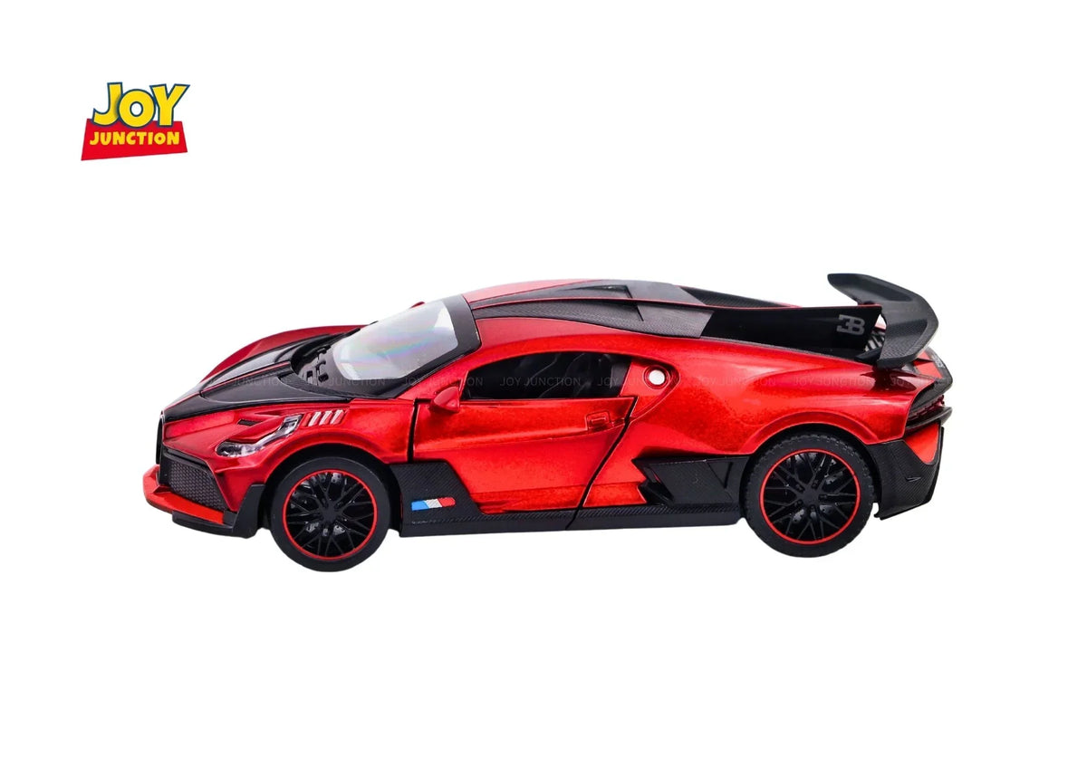 Bugatti Divo Pullback Toy Car - Light, Sound with Openable Doors, 1:32 Scale — image 1