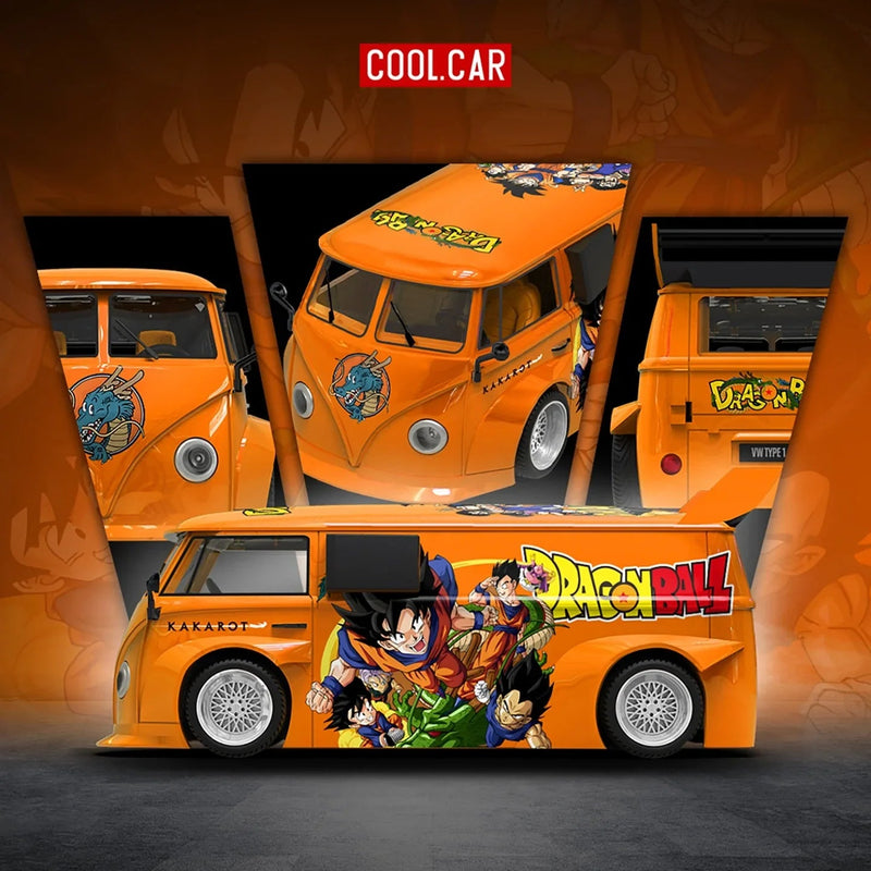 *PRE-ORDER* Volkswagen T1 Dragon Ball Painted, 1:64 Scale (Orange) — image 1