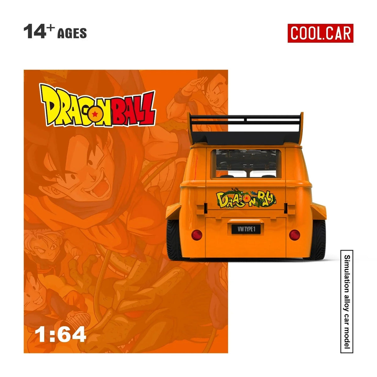 *PRE-ORDER* Volkswagen T1 Dragon Ball Painted, 1:64 Scale (Orange) — image 5