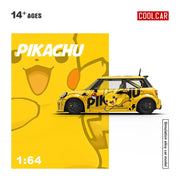 *PRE-ORDER* Mini Cooper Pikachu Painted, 1:64 Scale (Yellow) — image 3