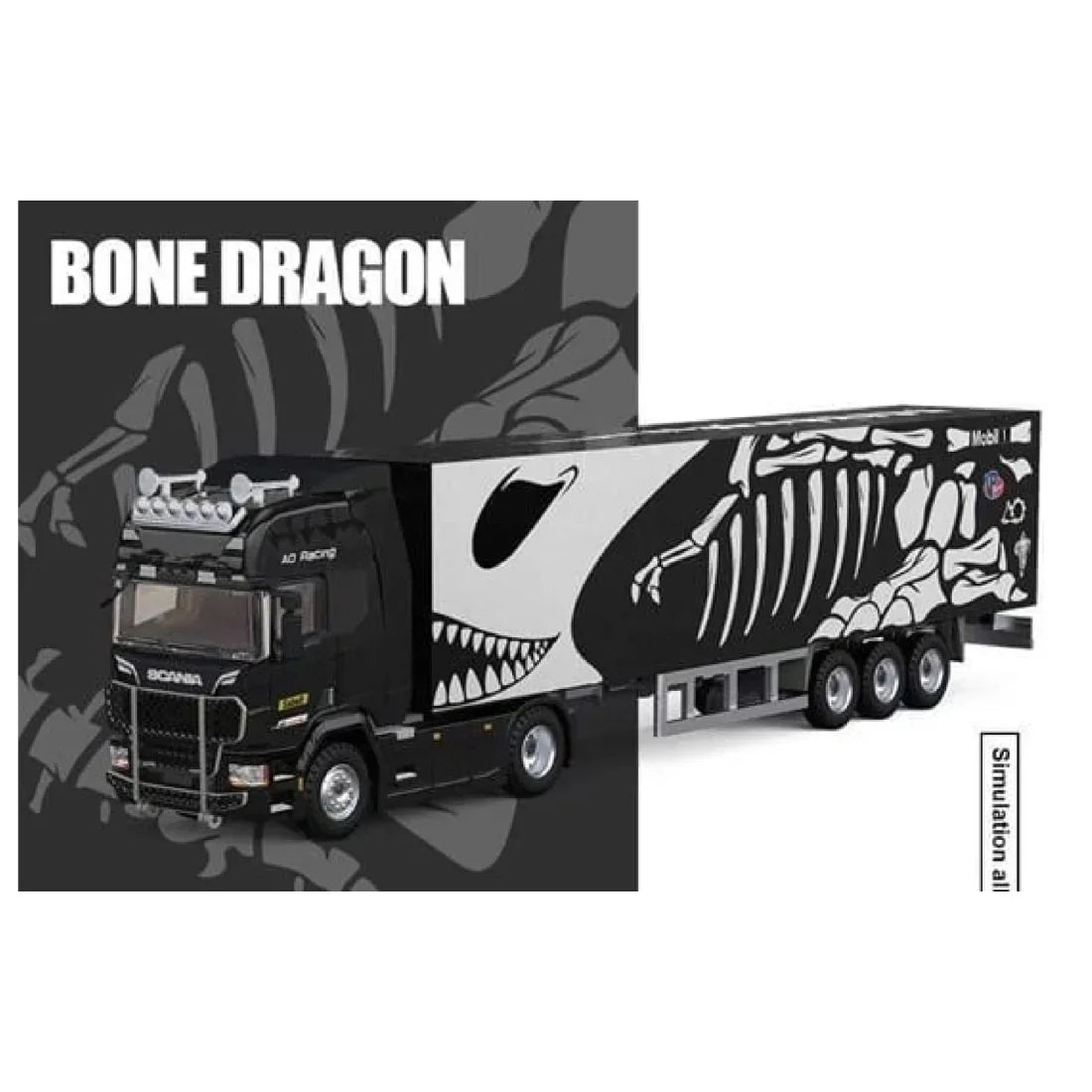 Scania Container Truck – Dinoco Livery, 1:64 Scale — image 2