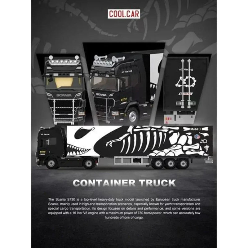 Scania Container Truck – Dinoco Livery, 1:64 Scale — image 1