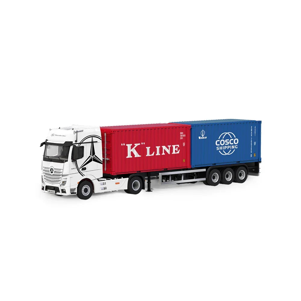 CC - Mercedes Benz Actros Cargo Container Truck,1:64 Scale (White) — image 2