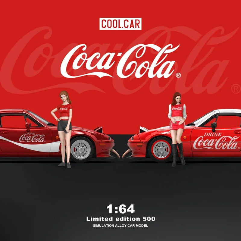 Cool Car-Mazda MX5-Red and White Coca-Cola(Limited Figure Edition 500), 1:64 Scale — image 2