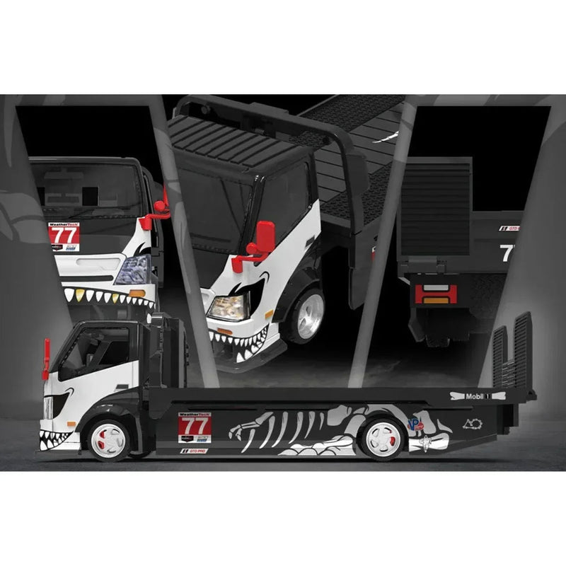 CC-H300 Flatbed Transport Trailer – Dinoco No. 77, 1:64 Scale — image 1