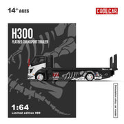 CC-H300 Flatbed Transport Trailer – Dinoco No. 77, 1:64 Scale — image 3