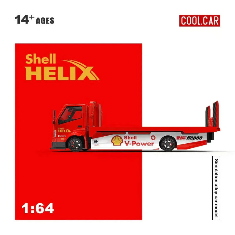 Hino H300 Transport Trailer - Shell Helix Livery, 1:64 Scale — image 2