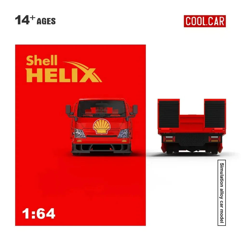 Hino H300 Transport Trailer - Shell Helix Livery, 1:64 Scale — image 5