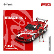 Cool Car-Mazda RX-7 Red Coca-Cola(Limited Figure Edition 500), 1:64 Scale — image 1