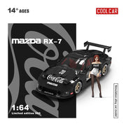 Cool Car - Mazda RX-7 Black Coca-Cola(Figure Edition 500), 1:64 Scale — image 1