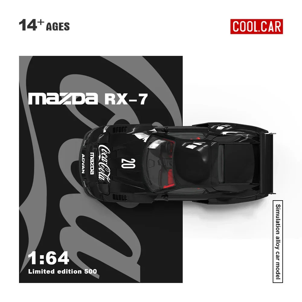 Cool Car - Mazda RX-7 Black Coca-Cola(Figure Edition 500), 1:64 Scale — image 4