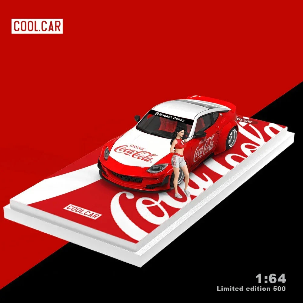 Cool Car-Nissan 400Z-Red and White Coca-Cola(Limited Figure Edition 500), 1:64 Scale — image 3