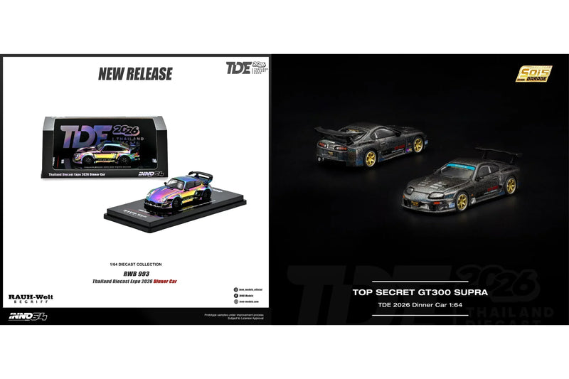*TDE 2026* RWB 993 Dinner Edition & Top Secret GT300 Supra Special Events (Dinner Set), 1:64 Scale — image 2