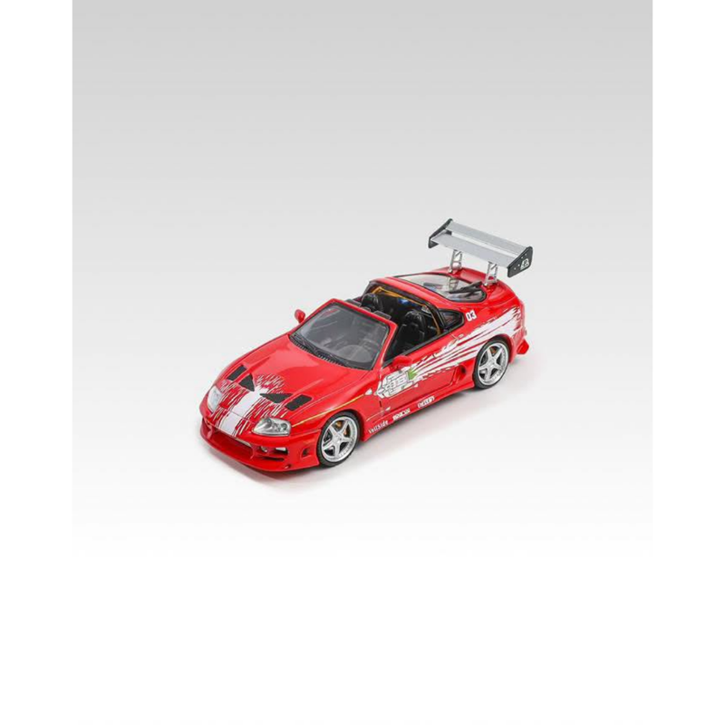 *PRE-ORDER* Toyota Supra Targa Roadster(Including Removable Roof), 4th-Generation A80 With Bomex, 1:64 Scale (Red) — image 2