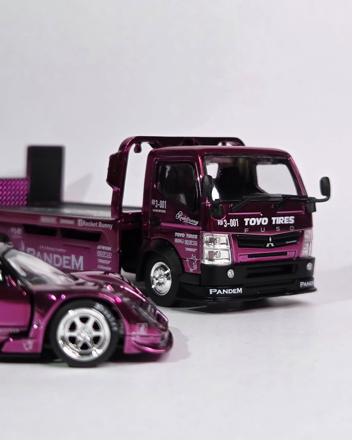 *HEC 2026* Pandem Lotus Elise Pandem Fuso-300 Rocket Bunny Racing, 1:64 Scale (Purple Chrome) — image 9
