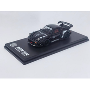 *PRE-ORDER* Porsche diecast RWB930 GT Wing Baphomet Black (Open-Engin & Rear Hoods+Doors, Visible Engine), 1:64 Scale — image 1