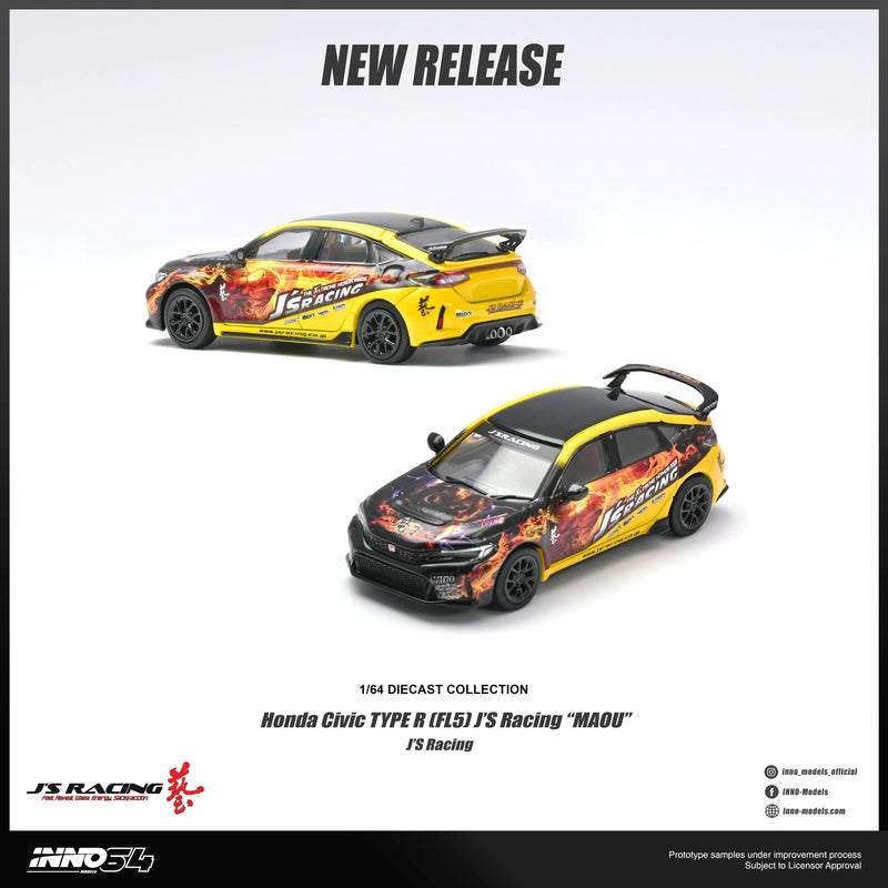 *PRE-ORDER* Honda Civic Type R (FL5) J'S Racing "MAOU", 1:64 Scale — image 1