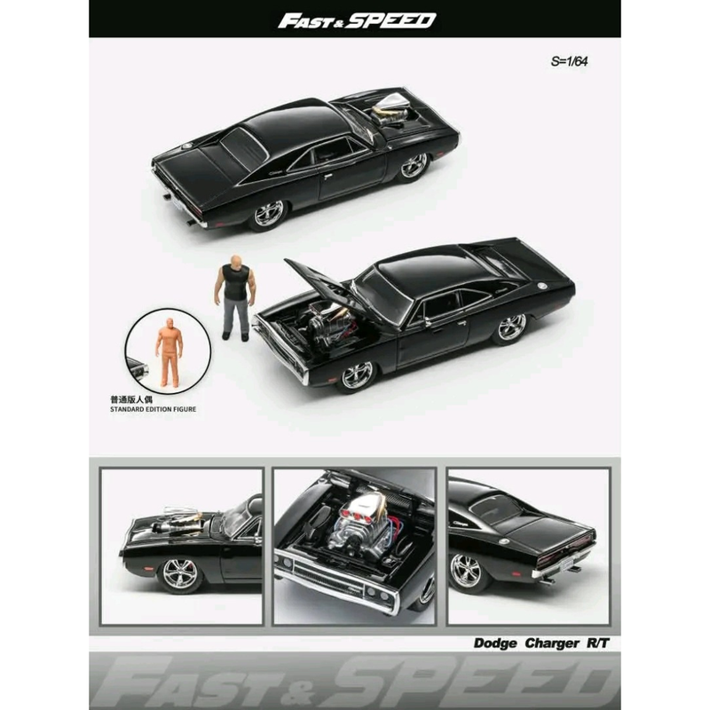 *PRE-ORDER* Dodge Charger R/T with Figure, 1:64 Scale — image 1