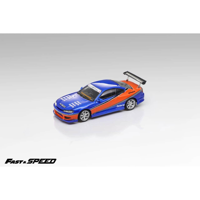 *Pre-Orders* Silvia S15 "Mona Lisa" FNF Orange-Blue Livery, 1:64 Scale — image 1