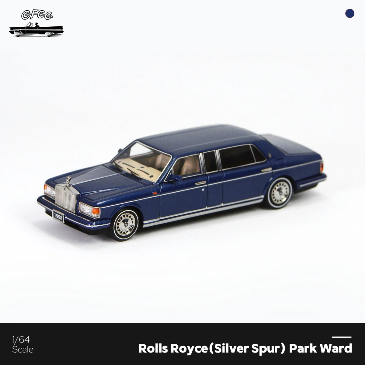 *HEC 2026* Rolls-Royce Silver Spur Park Ward 1998, 1:64 Scale (Blue) — image 1