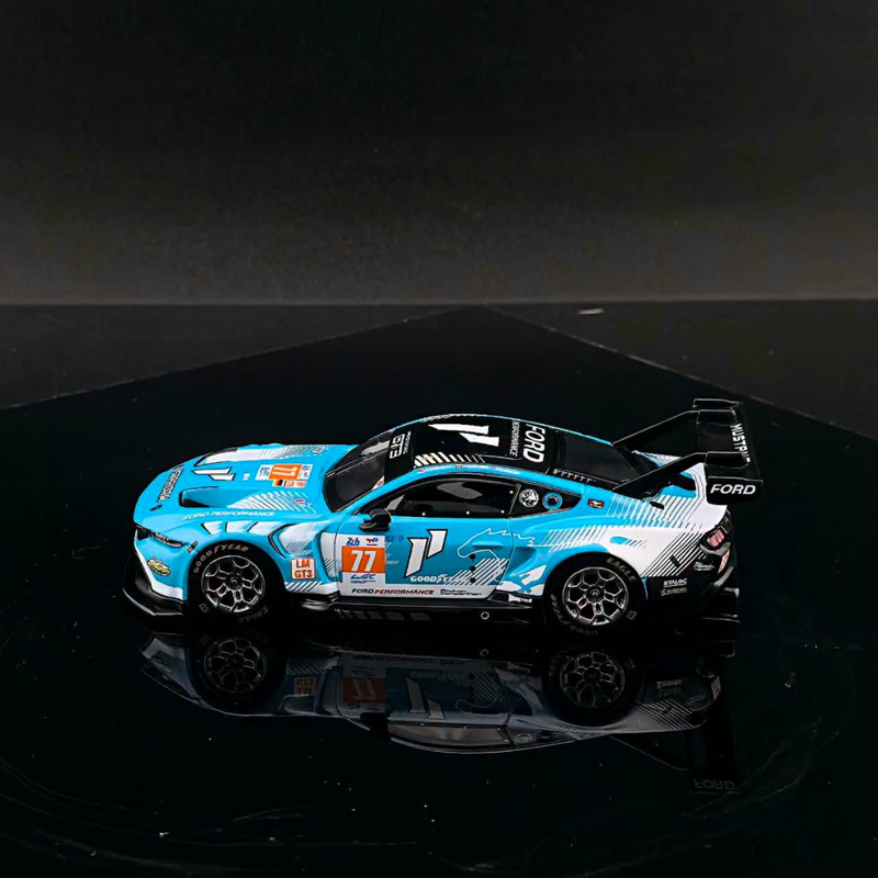 *Pre-Orders* Mustang GT3 Blue #77 Livery (Limited to 1000pcs), 1:64 Scale — image 2