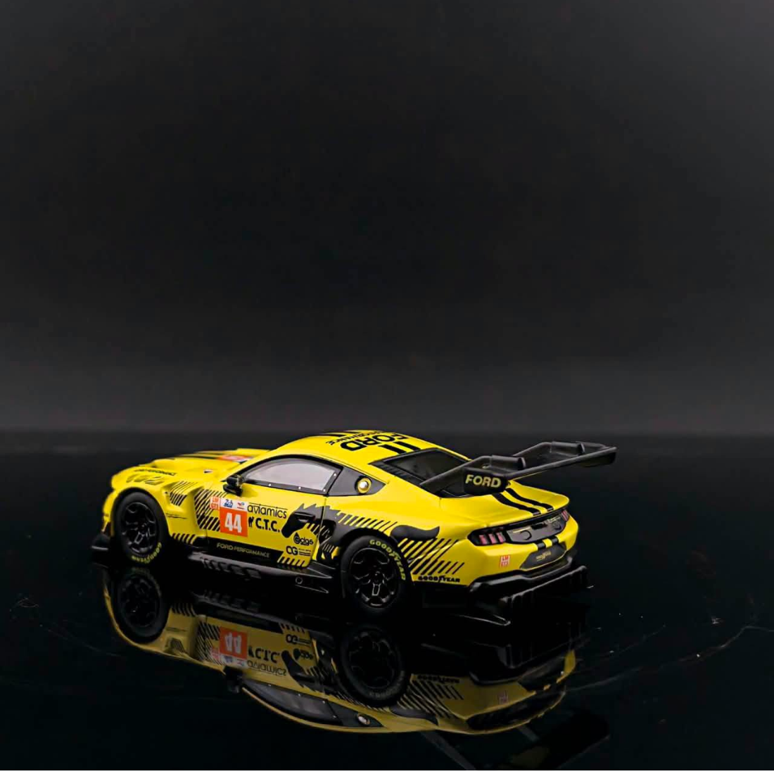 *Pre-Orders* Mustang GT3 Yellow #44 Livery (Limited to 1000pcs), 1:64 Scale — image 3