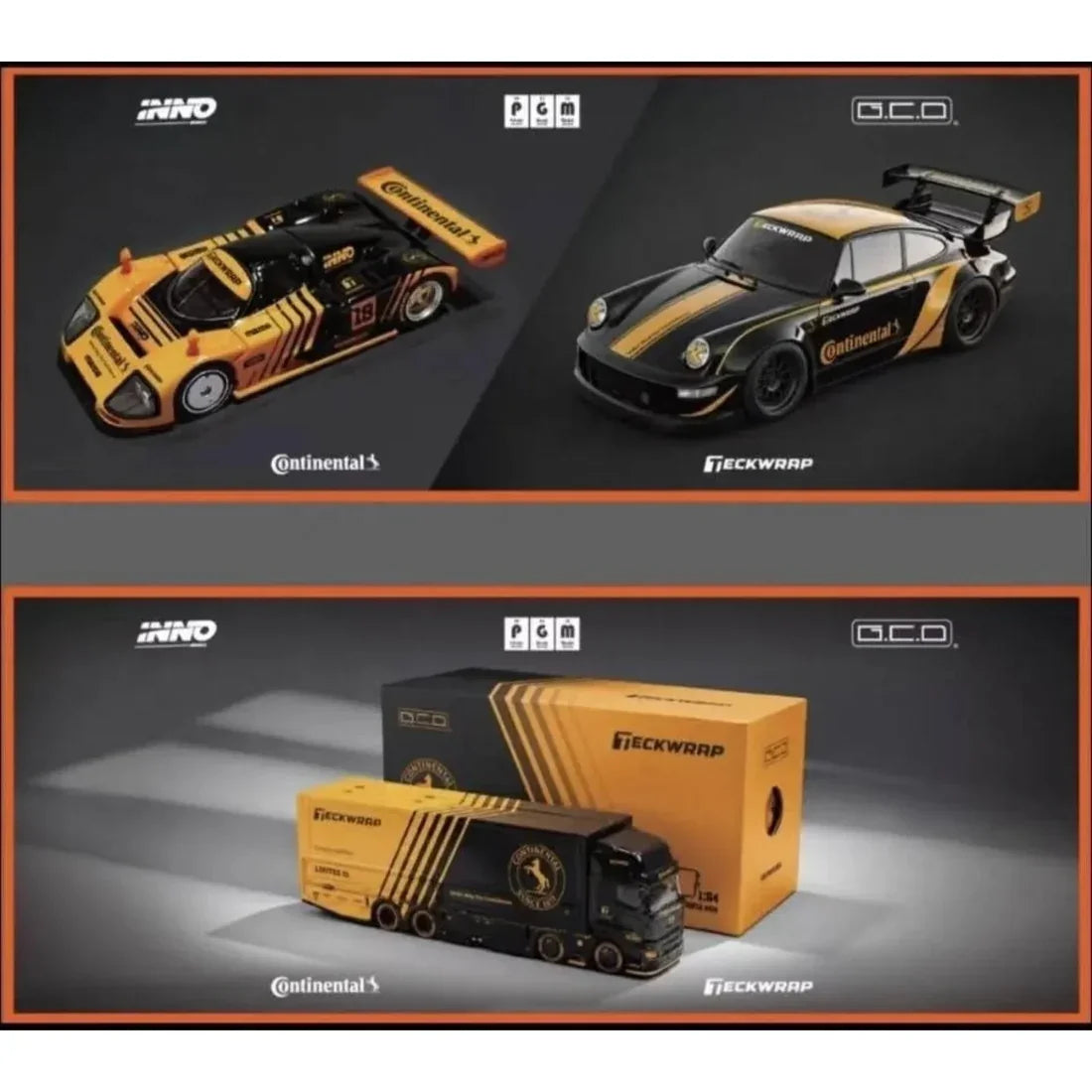 *HEC 2026* INNO64 - GCD - PGM Exclusive Dinner Set (Truck, RWB & Mazda), 1:64 Scale — image 1