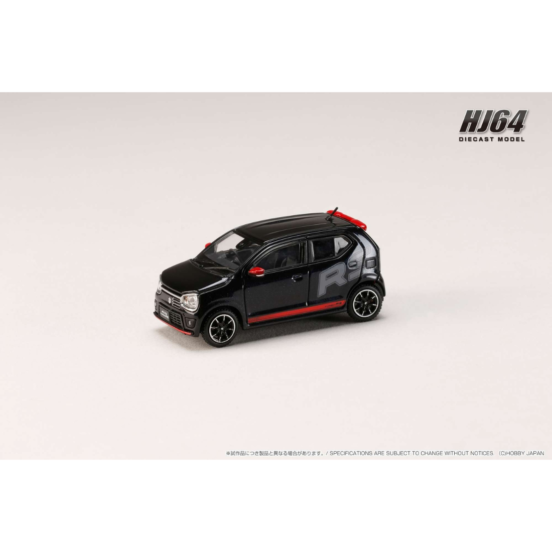 Suzuki Alto Turbo RS (HA36S) RS Decal Tune, 1:64 Scale (Black) — image 1