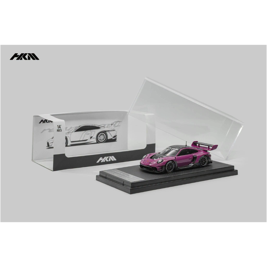 *Pre-Orders* Porsche 911 (992) GT3 R Rennsport with Brumos Wing Ruby Star (Limited to 999pcs), 1:64 Scale — image 1