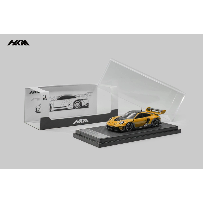 *Pre-Orders* Porsche 911 (992) GT3 R Rennsport with Brumos Wing Signal Orange (Limited to 999pcs), 1:64 Scale — image 1