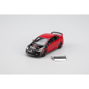 *HKTCS 2026* Honda Mugen Civic Type-RR Experimental Spec 2008 Red with Black Carbon Front (Limited to 2999pcs), 1:64 Scale — image 2
