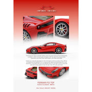 *PRE-ORDER* Ferrari F12 TDF Rosso Scuderia with Silver Rims, 1:64 Scale — image 4