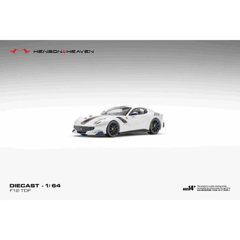 *PRE-ORDER* Ferrari F12 TDF Bianco Italian White, 1:64 Scale — image 1