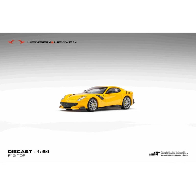 *PRE-ORDER* Ferrari F12 TDF Giallo Modena Yellow, 1:64 Scale — image 1