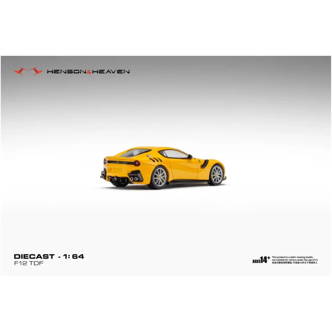 *PRE-ORDER* Ferrari F12 TDF Giallo Modena Yellow, 1:64 Scale — image 3
