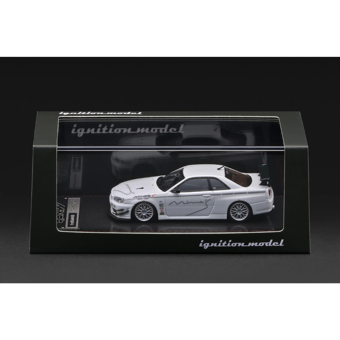 *PRE-ORDER* Nissan Skyline GT-R Mine's (R34) (Chance of Chase Car), 1:64 Scale (White) — image 3