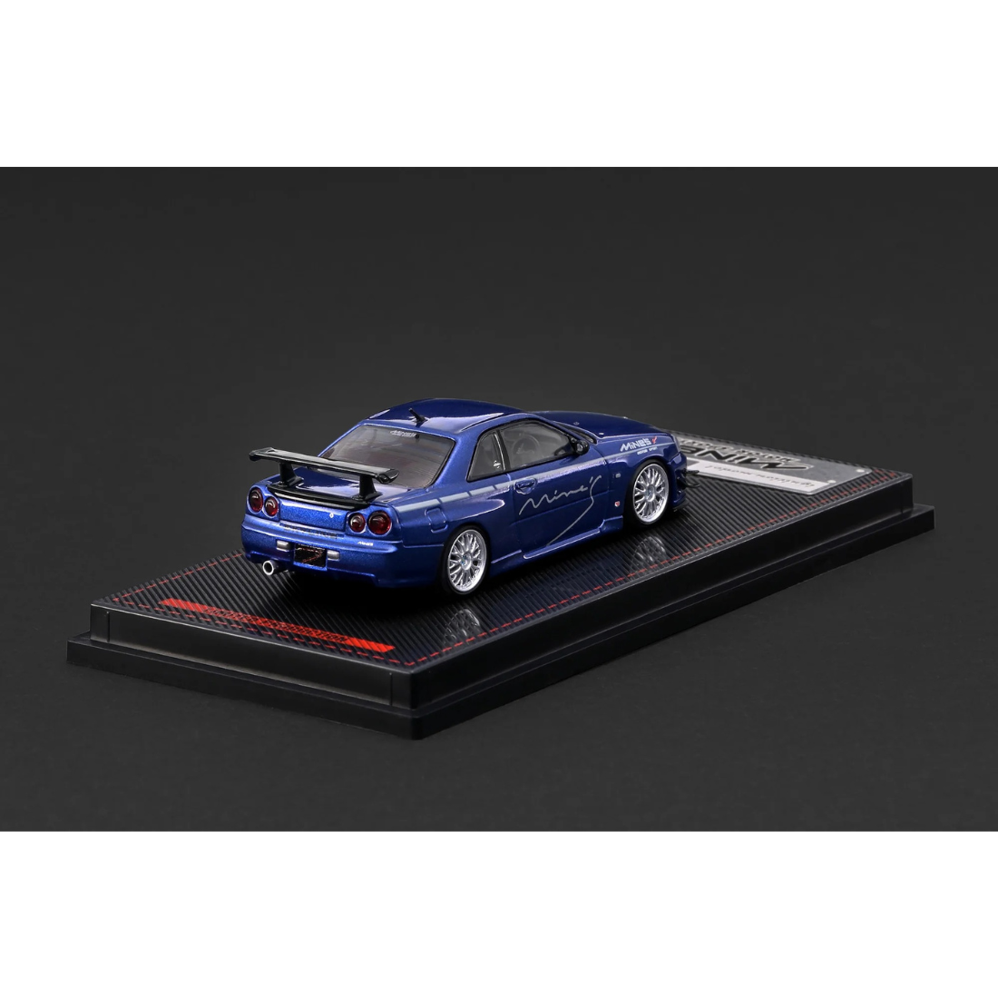 *PRE-ORDER* Nissan Skyline GT-R Mine's (R34), 1:64 Scale (Blue Metallic) — image 2
