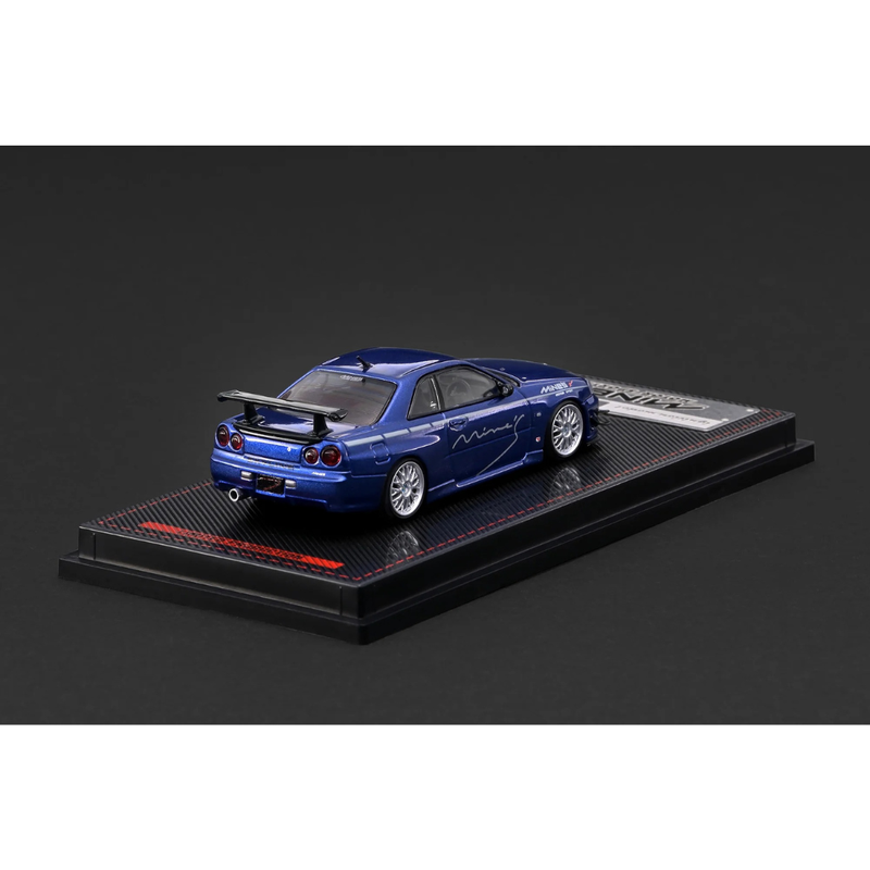 *PRE-ORDER* Nissan Skyline GT-R Mine's (R34), 1:64 Scale (Blue Metallic) — image 2