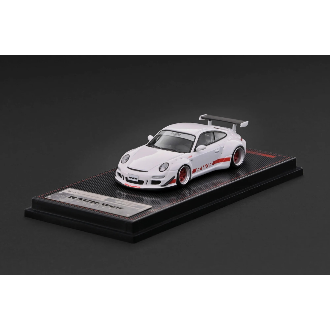 *PRE-ORDER* RWB 997 GT3 (Chance of Chase Car), 1:64 Scale (White) — image 1